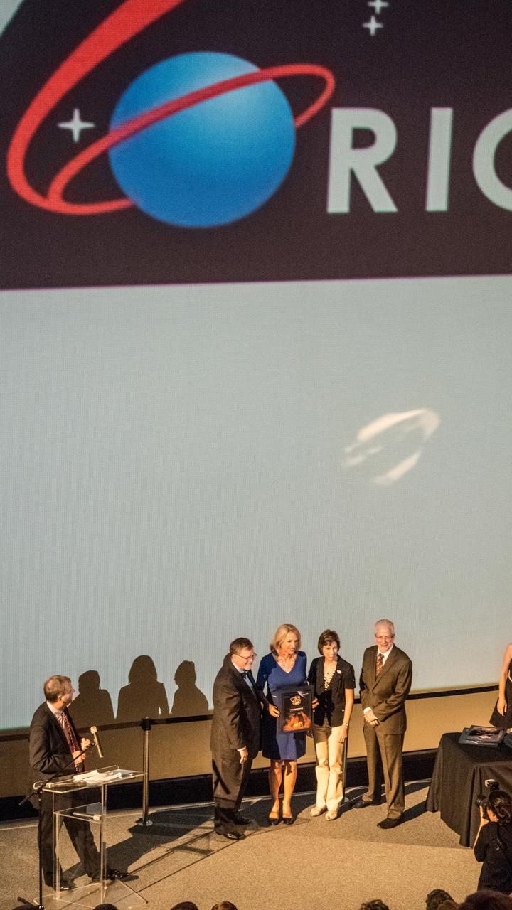 The Orion team gathers at Space Center Houston on May 20, 2015 to celebrate their accomplishments on Orion's first flight, Exploration Flight Test-1 (EFT-1). Part of Batch image transfer from Flickr.