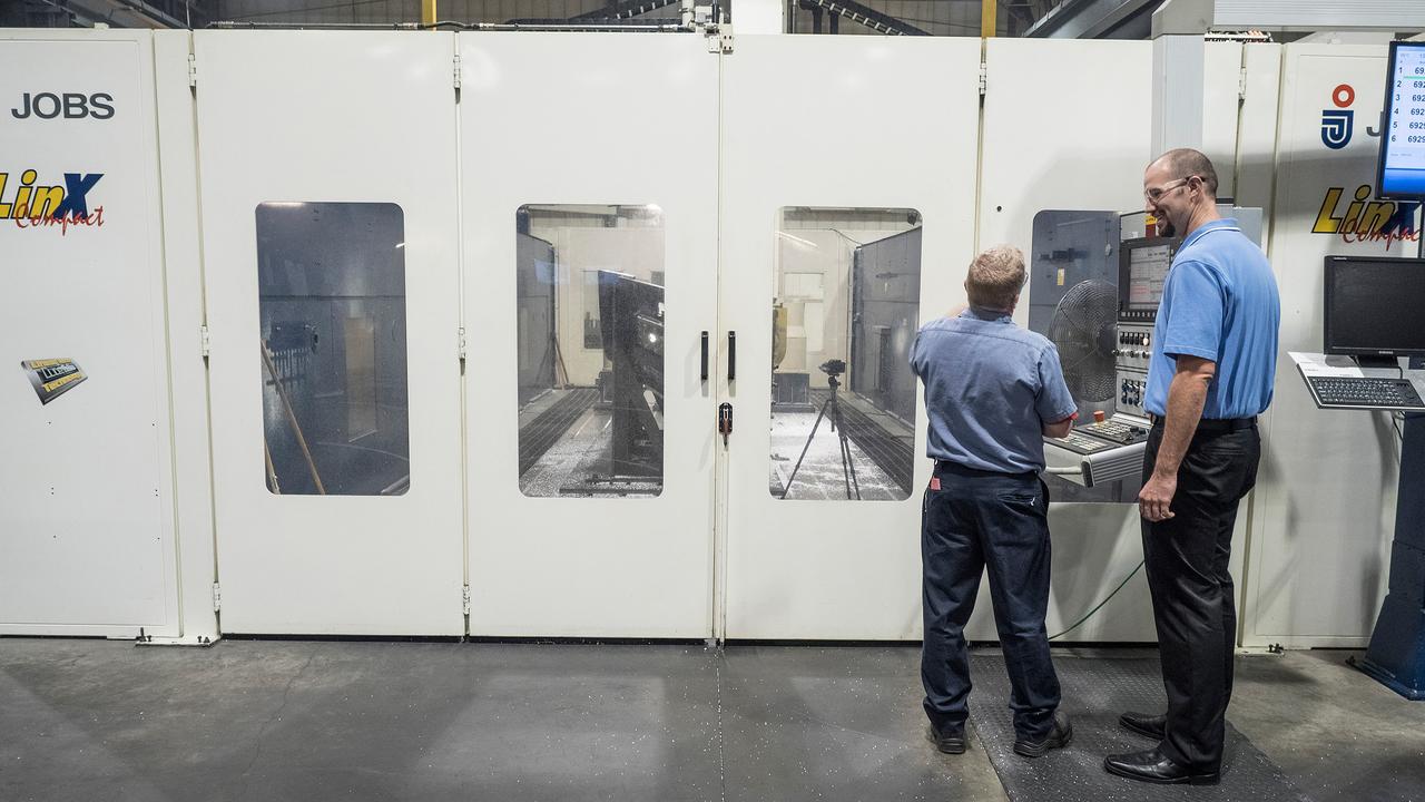 The Orion team visits Major Tool and Machine in Indianapolis, Indiana to see the progress on the cone panel for the Artemis I Orion spacecraft on June 10, 2015. Part of Batch image transfer from Flickr.