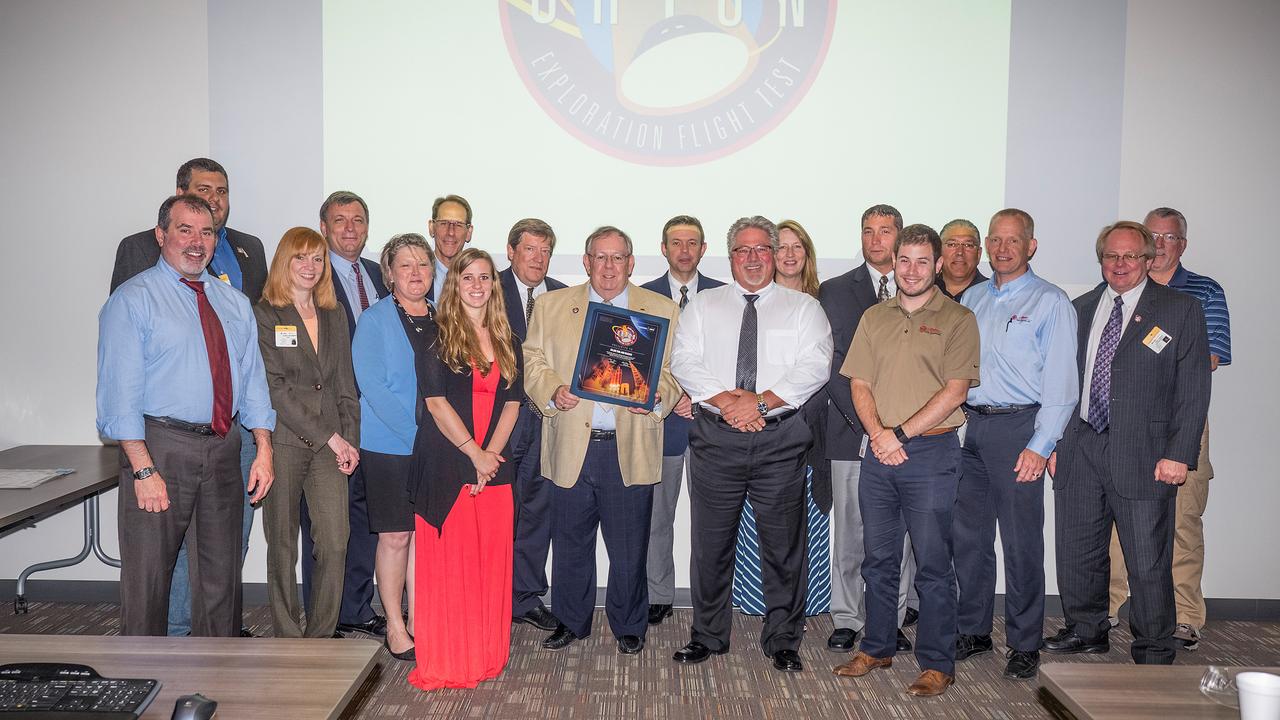The Orion team visits Major Tool and Machine in Indianapolis, Indiana to see the progress on the cone panel for the Artemis I Orion spacecraft on June 10, 2015. Part of Batch image transfer from Flickr.