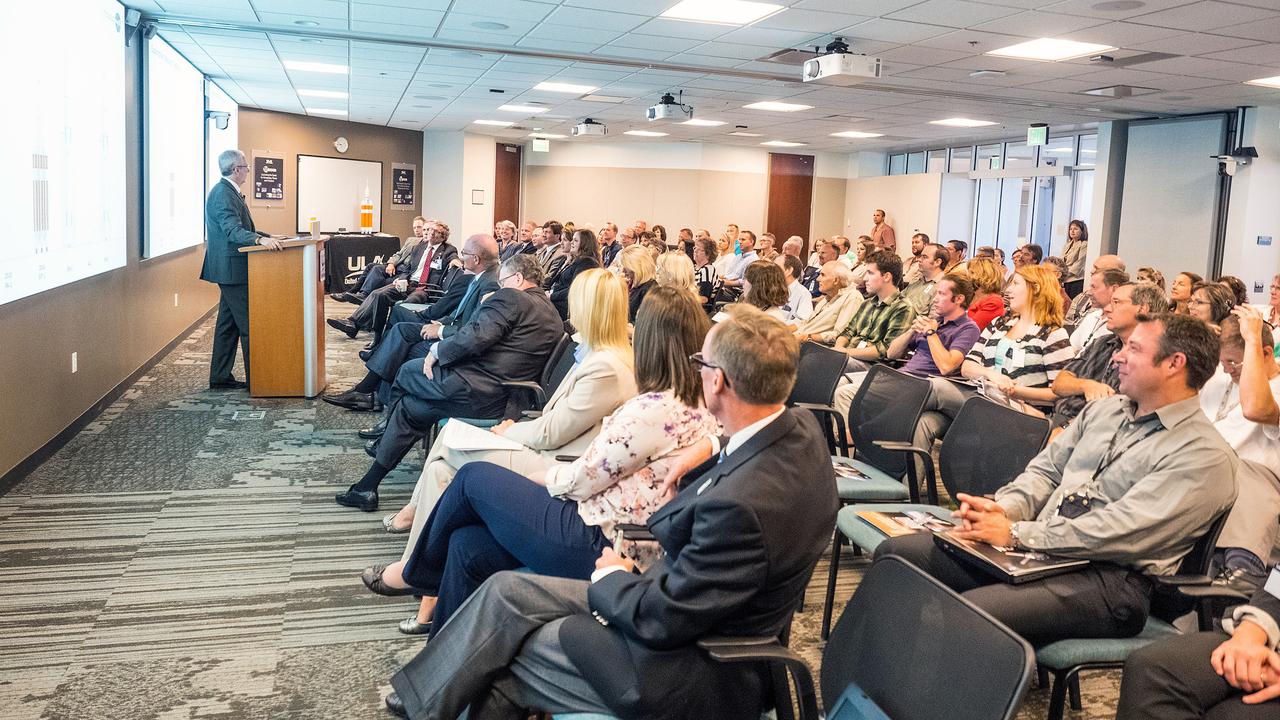 The Orion team visits United Launch Alliance in Denver, Colorado on July 14, 2015 to recognize their efforts in making Exploration Flight Test-1 (EFT-1) a success. Part of Batch image transfer from Flickr.