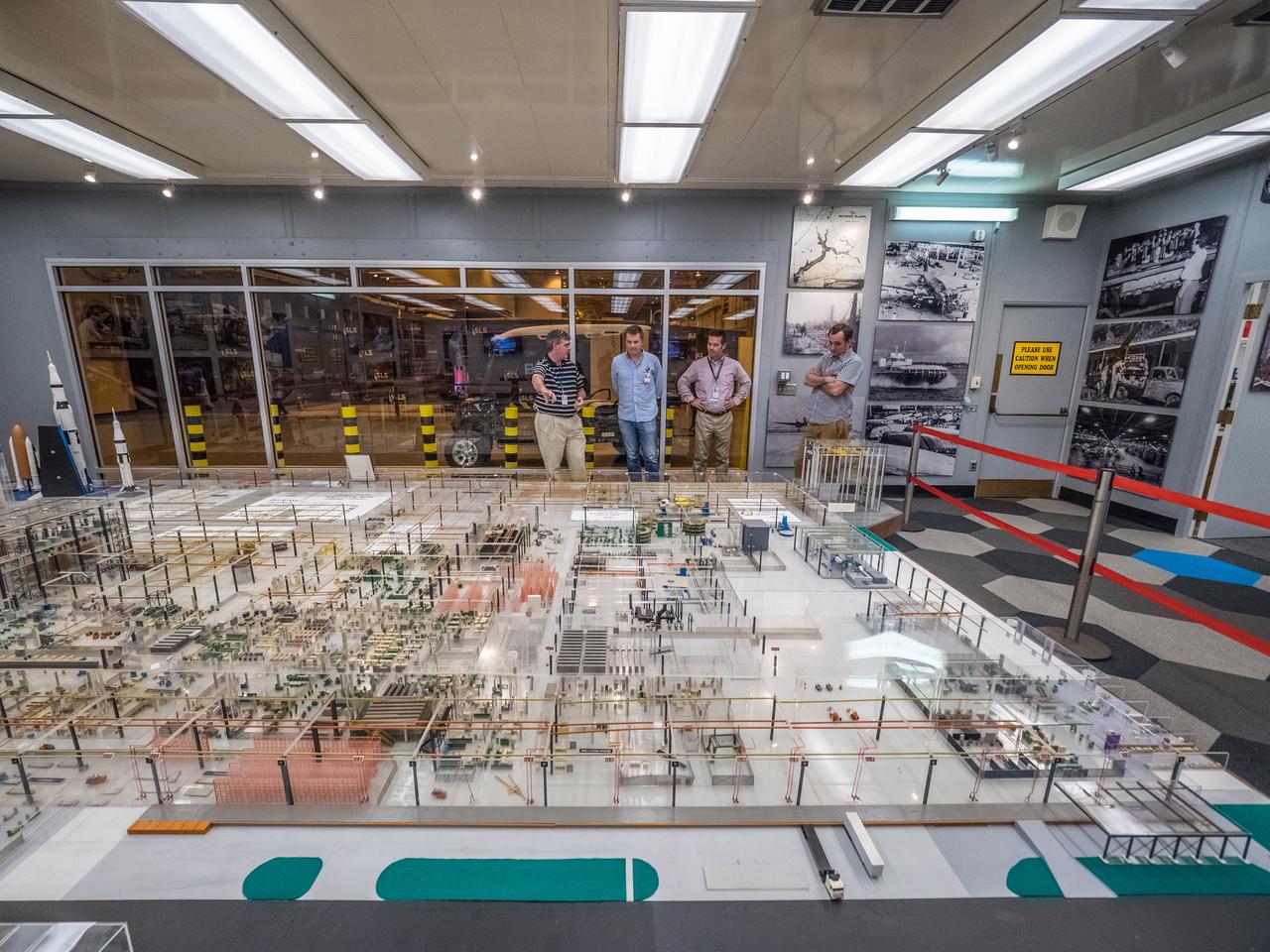 Visitors at NASA's Michoud Assembly Facility in New Orleans see the historic model room, the space shuttle external tank, and the most current progress on NASA's Orion and SLS vehicles on Aug. 6, 2015. Part of Batch image transfer from Flickr.