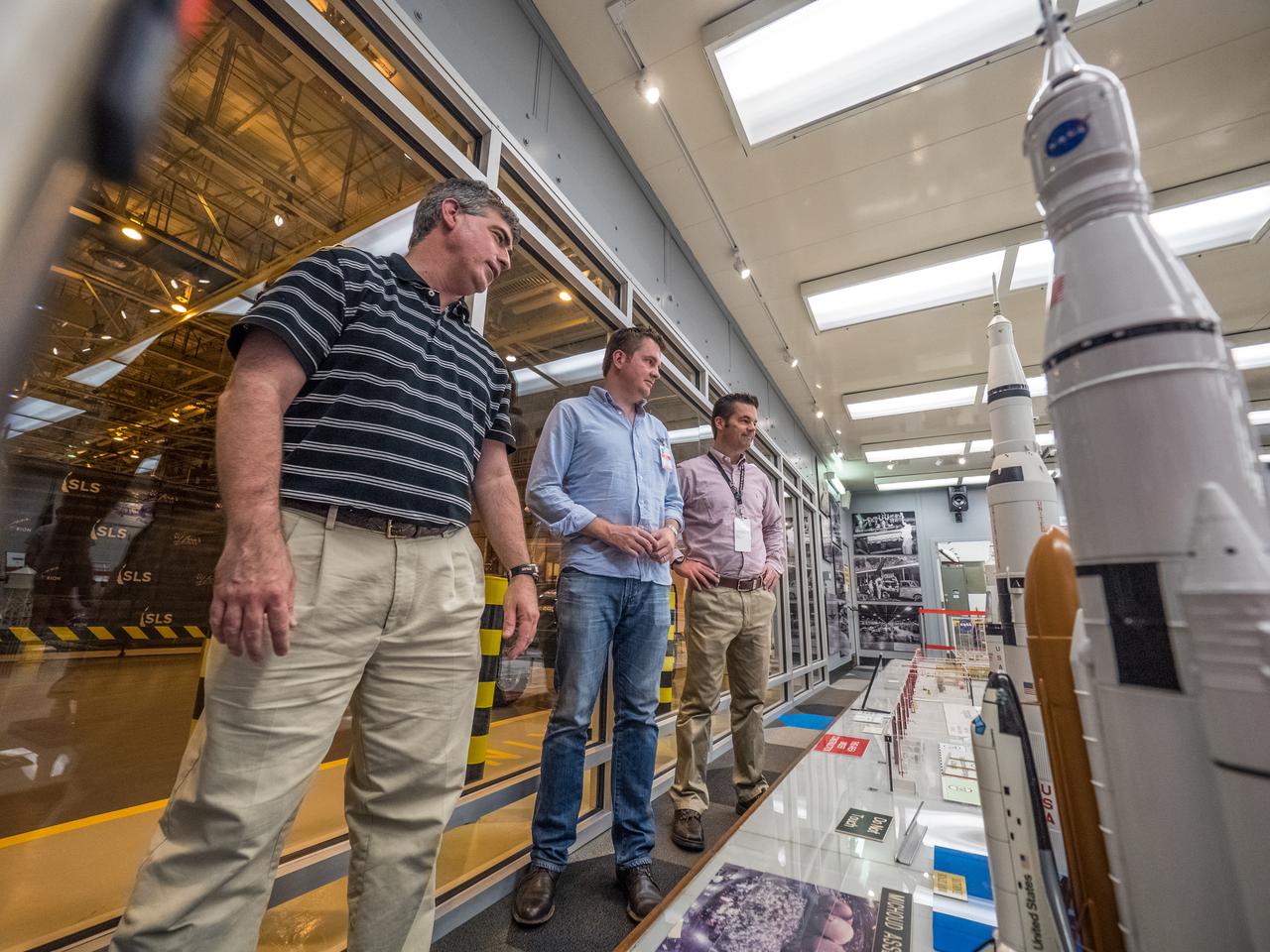 Visitors at NASA's Michoud Assembly Facility in New Orleans see the historic model room, the space shuttle external tank, and the most current progress on NASA's Orion and SLS vehicles on Aug. 6, 2015. Part of Batch image transfer from Flickr.