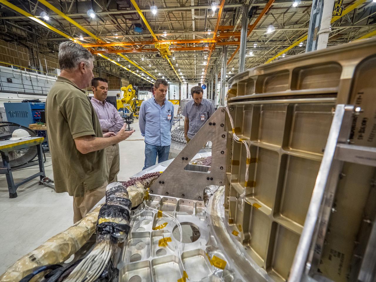 Visitors at NASA's Michoud Assembly Facility in New Orleans see the historic model room, the space shuttle external tank, and the most current progress on NASA's Orion and SLS vehicles on Aug. 6, 2015. Part of Batch image transfer from Flickr.