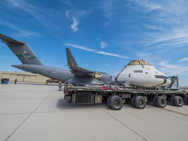 NASA image: Preparing for drop test