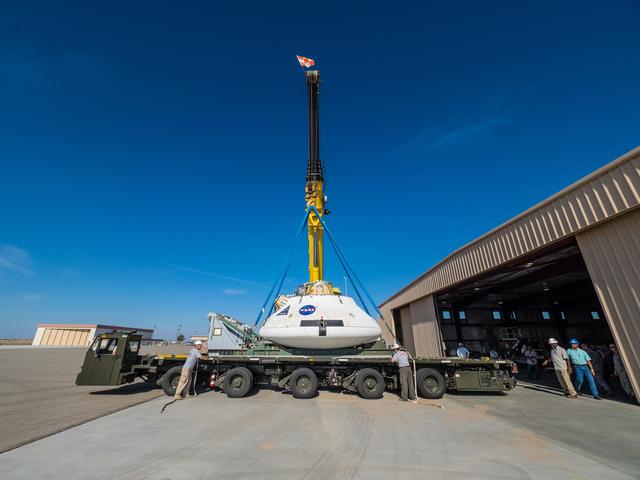 NASA image: Preparing for drop test