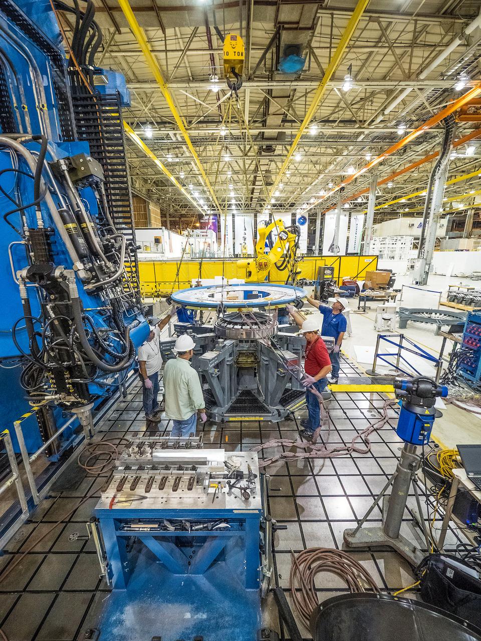First weld of Orion Exploration Mission 1 crew module