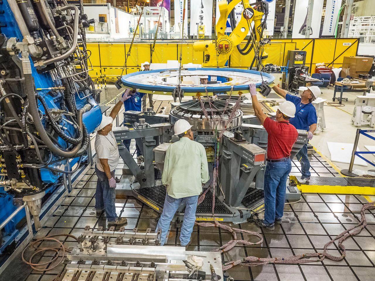 First weld of Orion Exploration Mission 1 crew module