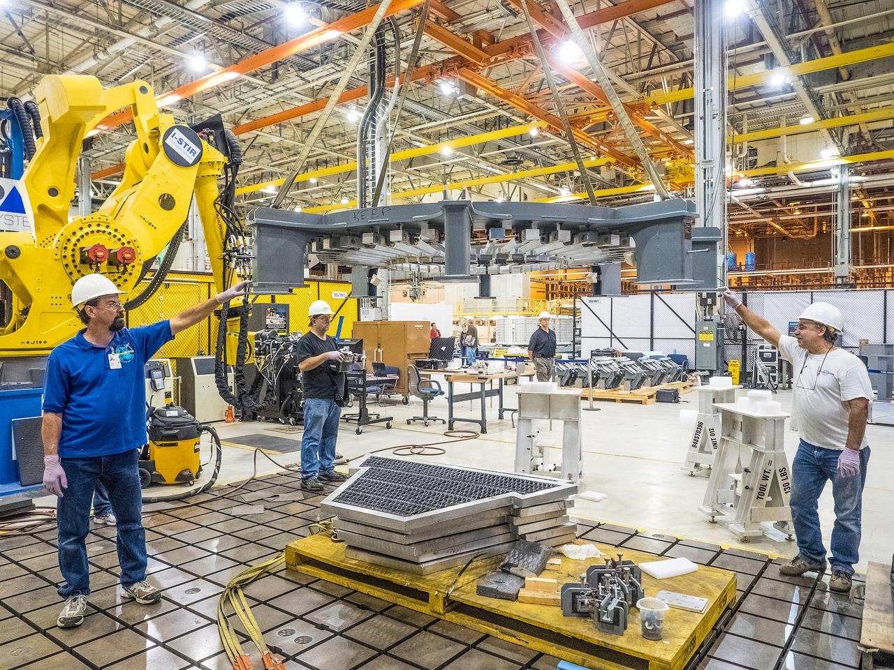 First weld of Orion Exploration Mission 1 crew module