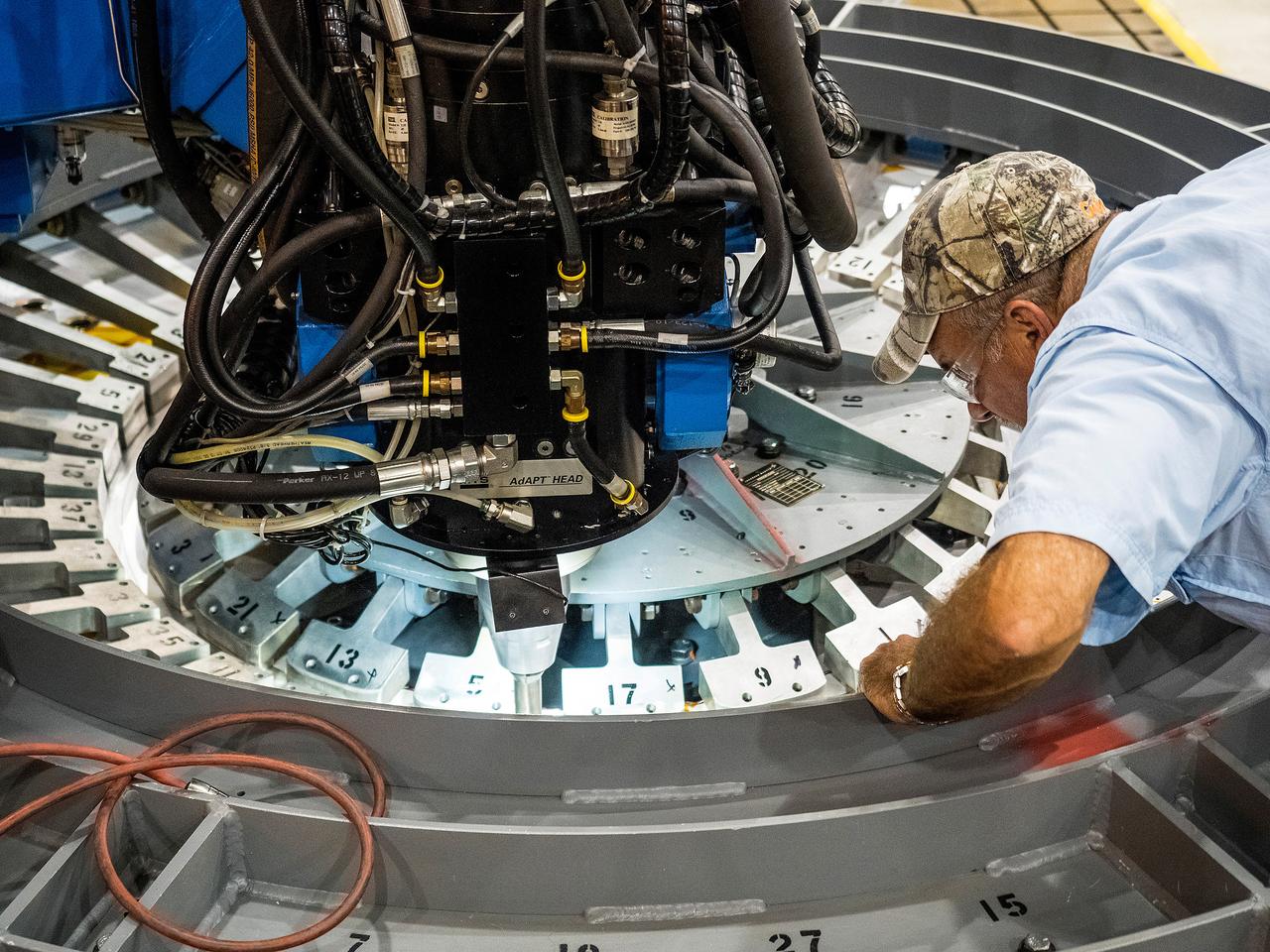 First weld of Orion Exploration Mission 1 crew module