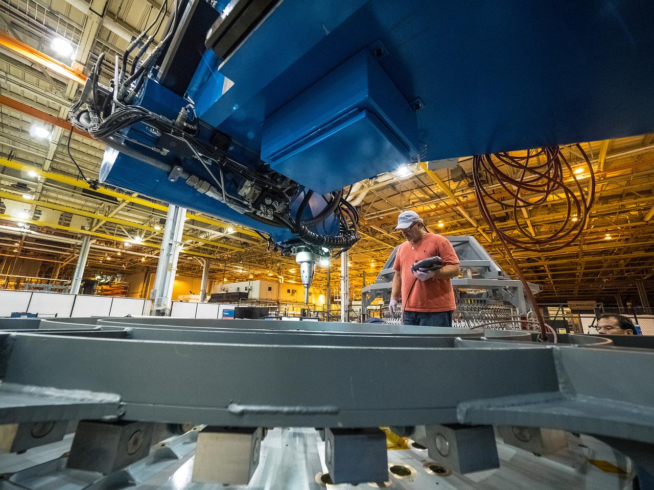 First weld of Orion Exploration Mission 1 crew module