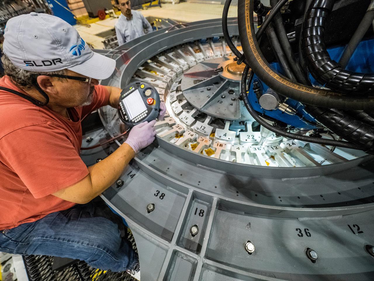 First weld of Orion Exploration Mission 1 crew module