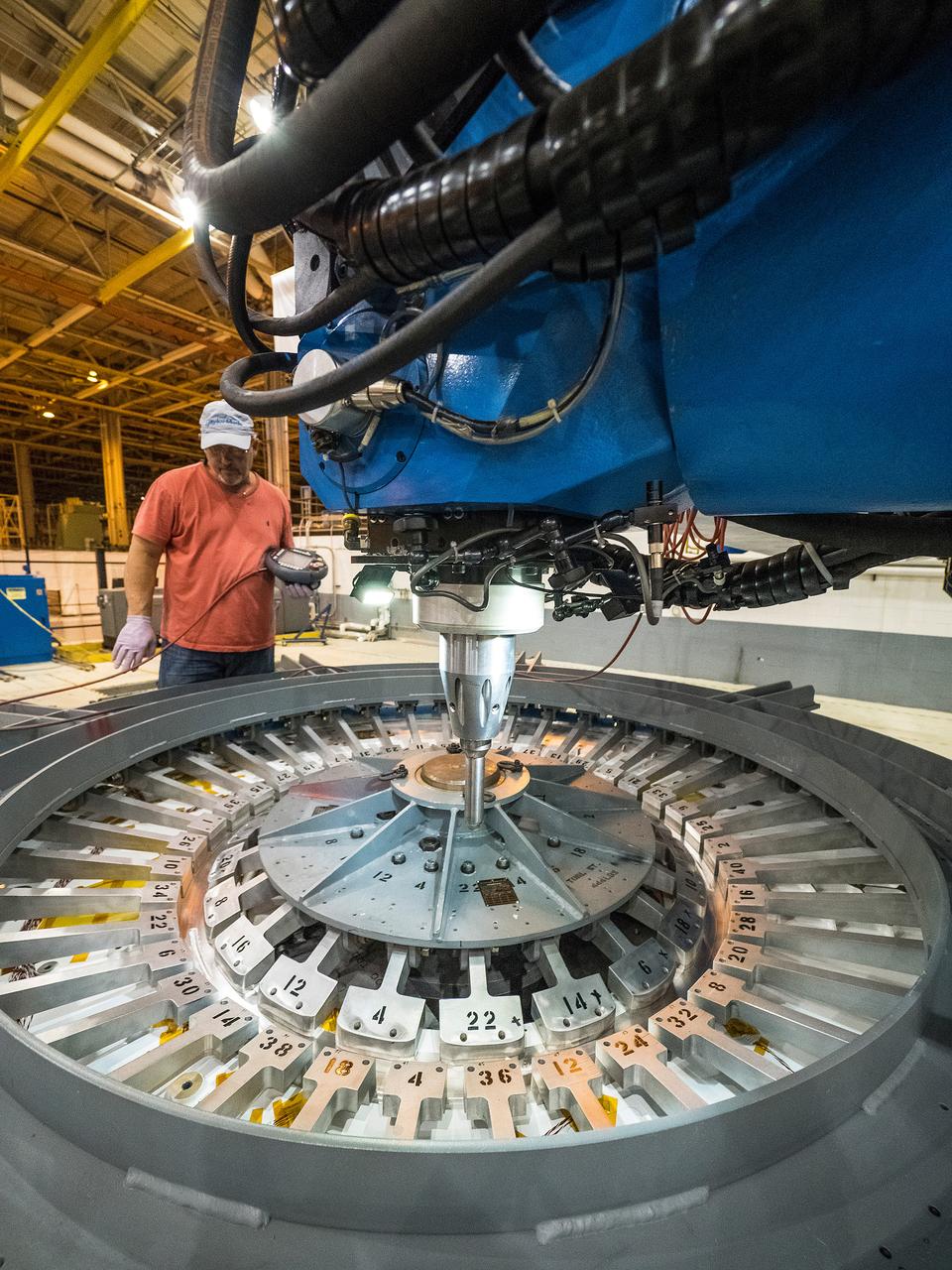 First weld of Orion Exploration Mission 1 crew module