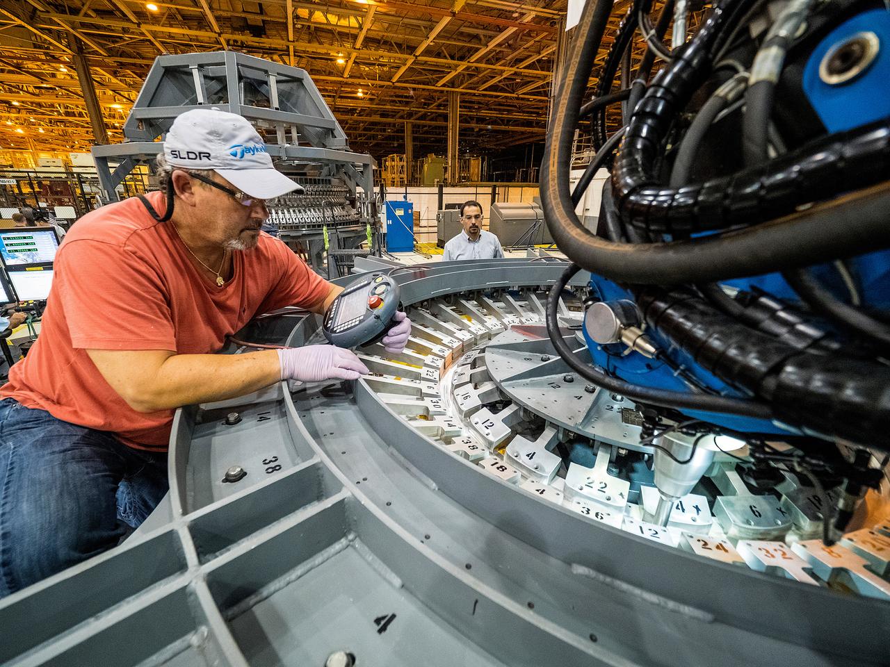 First weld of Orion Exploration Mission 1 crew module