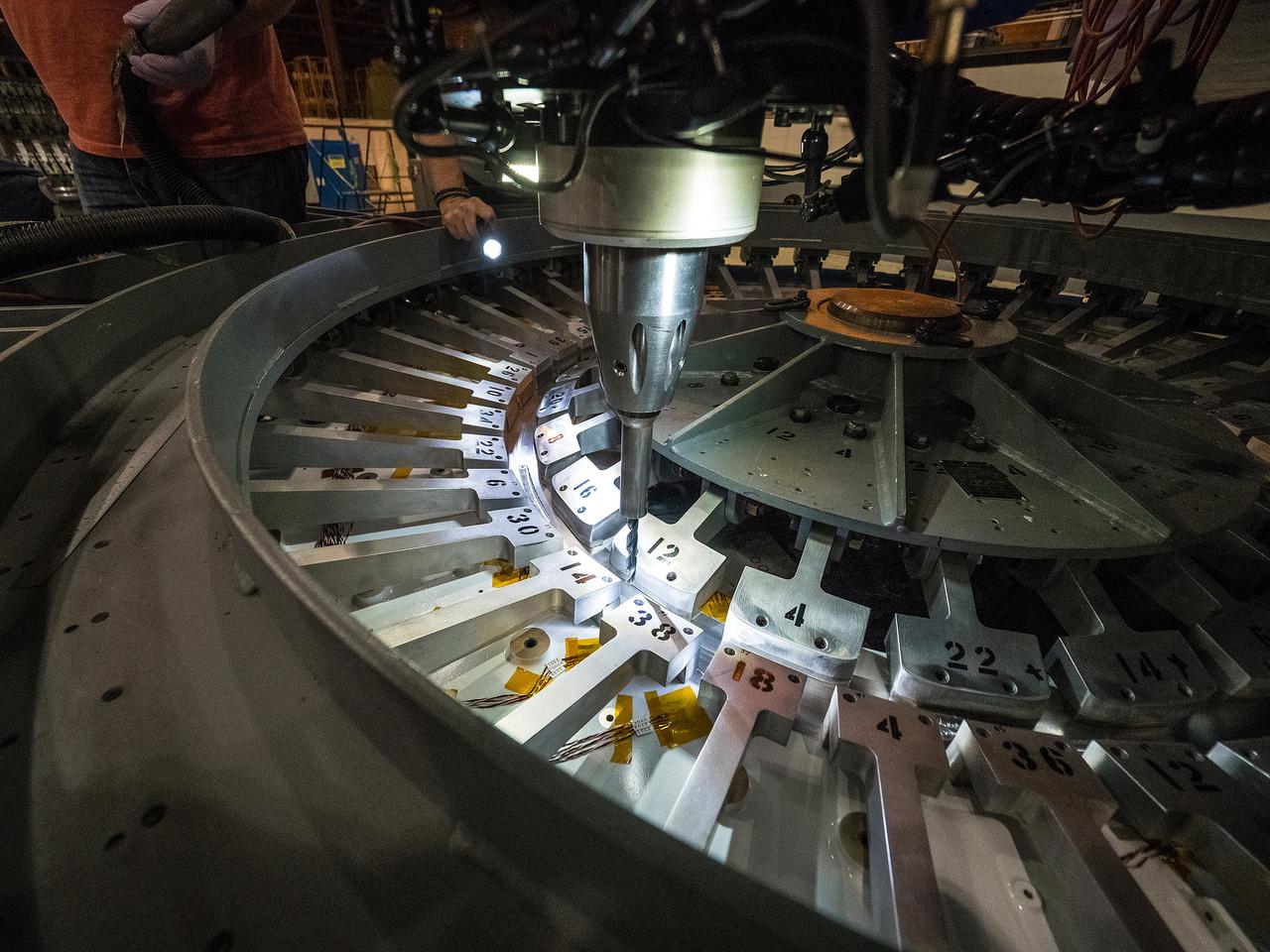 First weld of Orion Exploration Mission 1 crew module