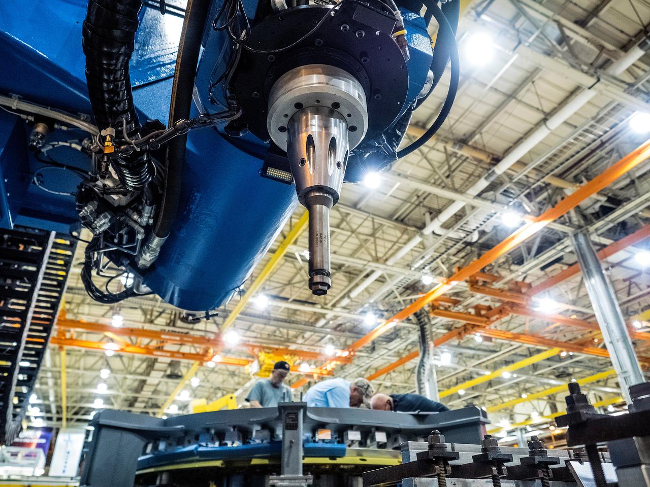 First weld of Orion Exploration Mission 1 crew module
