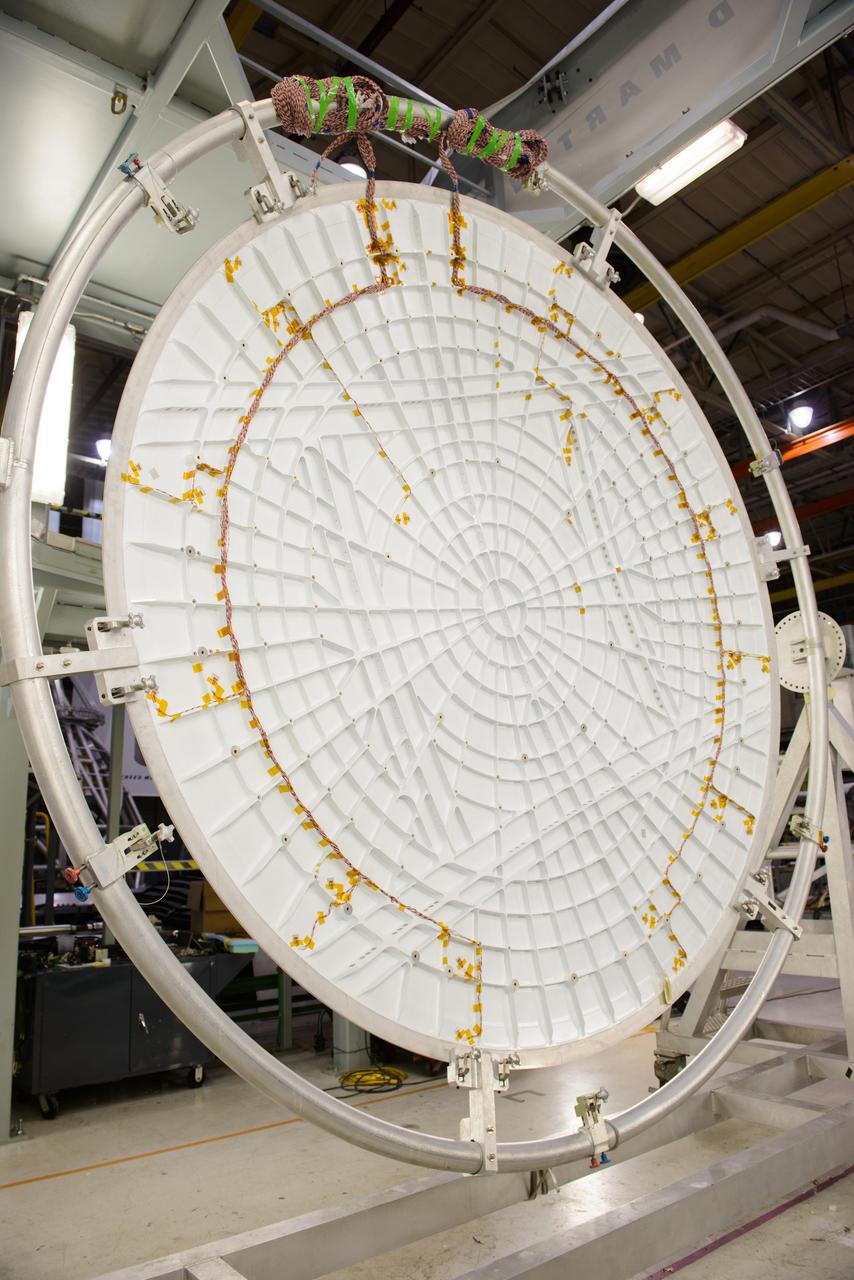Lockheed Martin engineers at Michoud Assembly Facility in New Orleans, Louisiana, prepare elements of the Orion pressure vessel for welding on Sept. 23, 2015.  Part of Batch image transfer from Flickr.