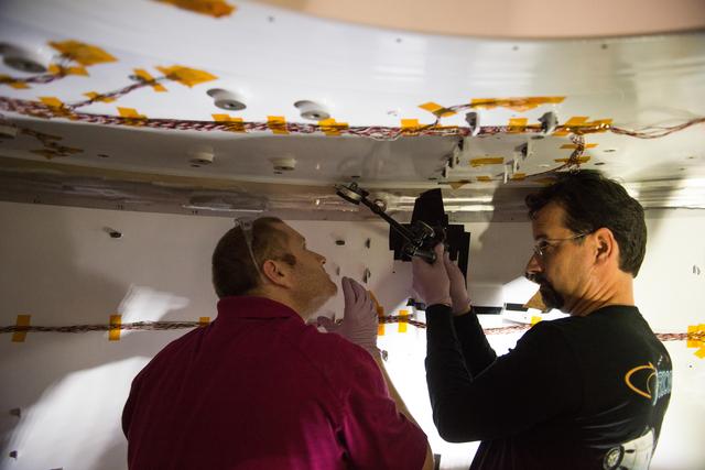 NASA image: Orion EM1 plug welds in PV2 and PV3