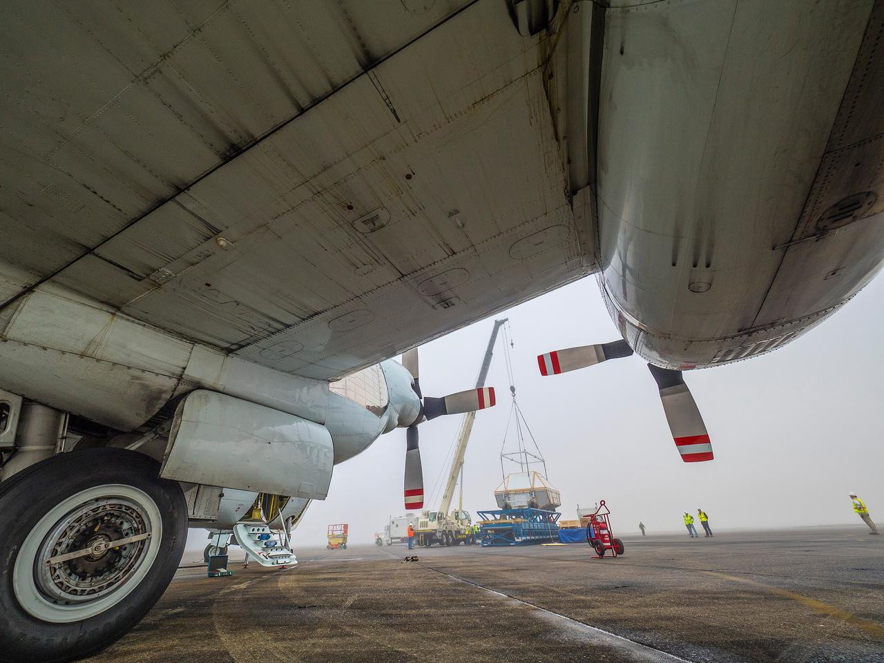 The Artemis I Orion crew module pressure vessel is loaded on NASA's Super Guppy plane in New Orleans for transport to Kennedy Space Center on Feb. 1, 2016. Part of Batch image transfer from Flickr.
