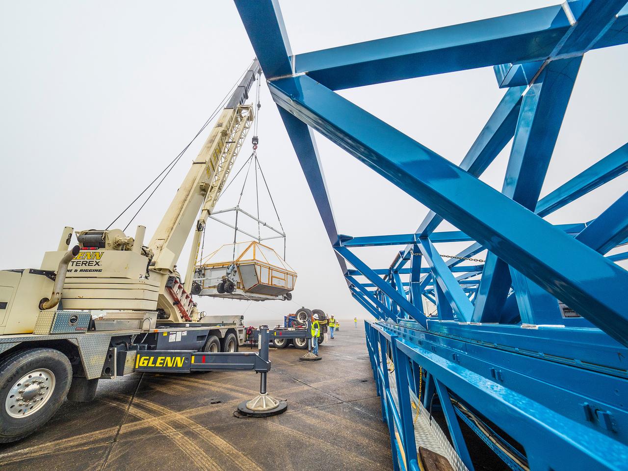 The Artemis I Orion crew module pressure vessel is loaded on NASA's Super Guppy plane in New Orleans for transport to Kennedy Space Center on Feb. 1, 2016. Part of Batch image transfer from Flickr.