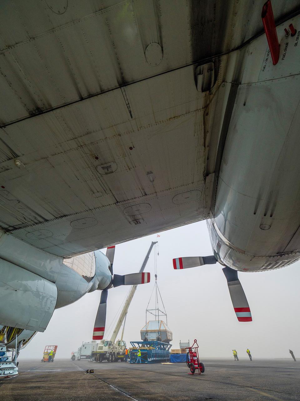 The Artemis I Orion crew module pressure vessel is loaded on NASA's Super Guppy plane in New Orleans for transport to Kennedy Space Center on Feb. 1, 2016. Part of Batch image transfer from Flickr.