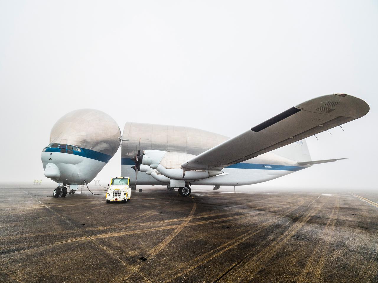 The Artemis I Orion crew module pressure vessel is loaded on NASA's Super Guppy plane in New Orleans for transport to Kennedy Space Center on Feb. 1, 2016.  Part of Batch image transfer from Flickr.