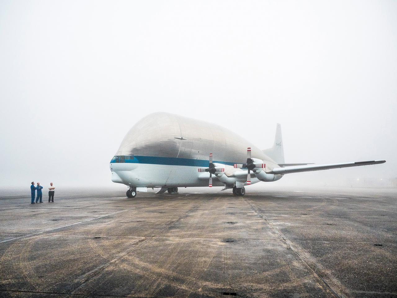 The Artemis I Orion crew module pressure vessel is loaded on NASA's Super Guppy plane in New Orleans for transport to Kennedy Space Center on Feb. 1, 2016.  Part of Batch image transfer from Flickr.