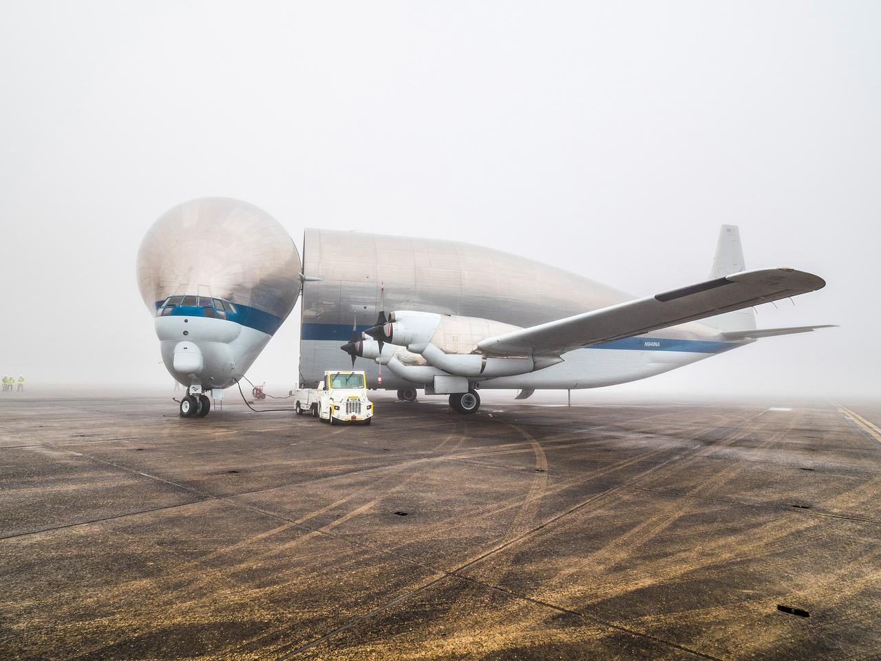 The Artemis I Orion crew module pressure vessel is loaded on NASA's Super Guppy plane in New Orleans for transport to Kennedy Space Center on Feb. 1, 2016. Part of Batch image transfer from Flickr.