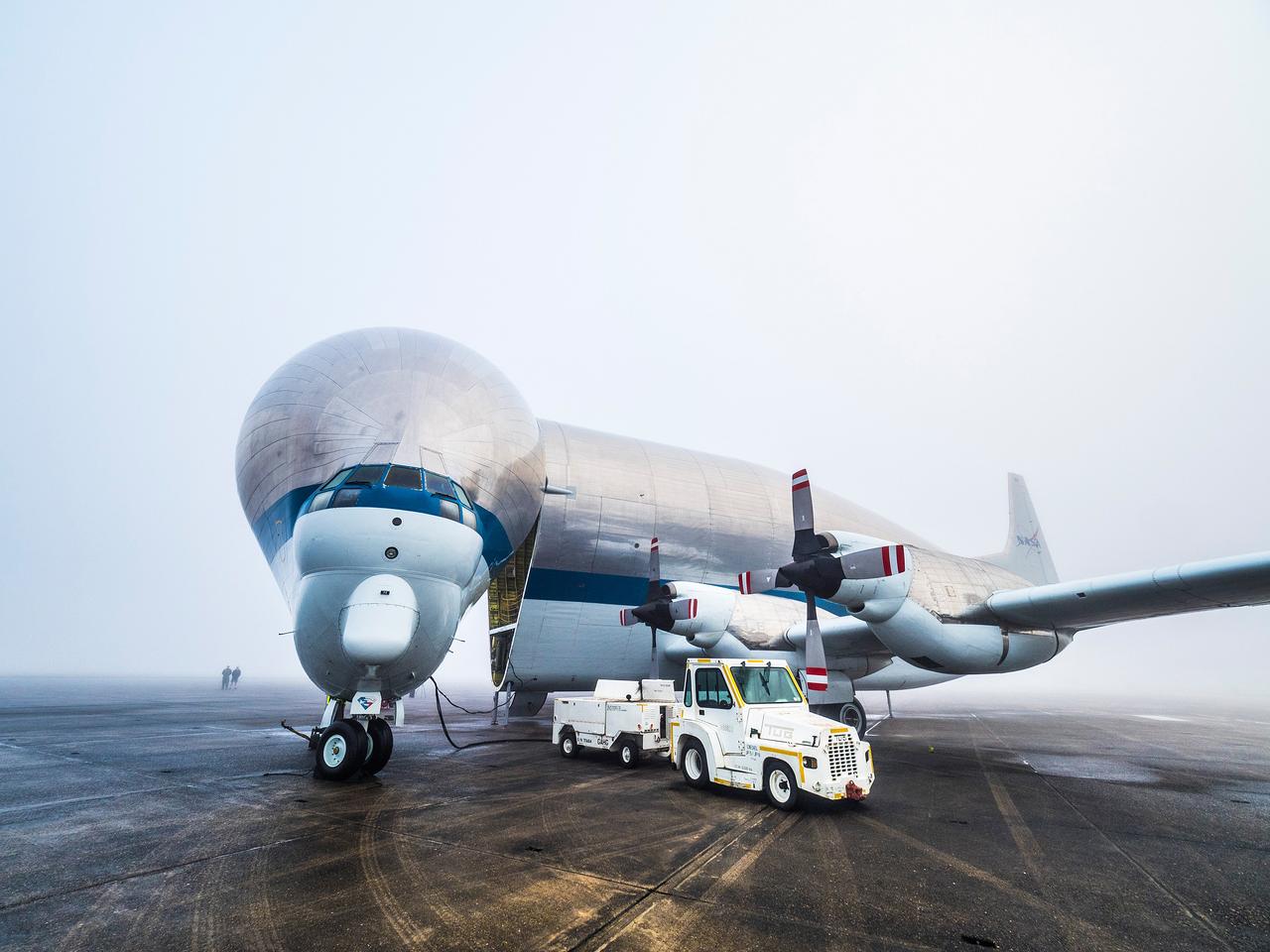 The Artemis I Orion crew module pressure vessel is loaded on NASA's Super Guppy plane in New Orleans for transport to Kennedy Space Center on Feb. 1, 2016. Part of Batch image transfer from Flickr.