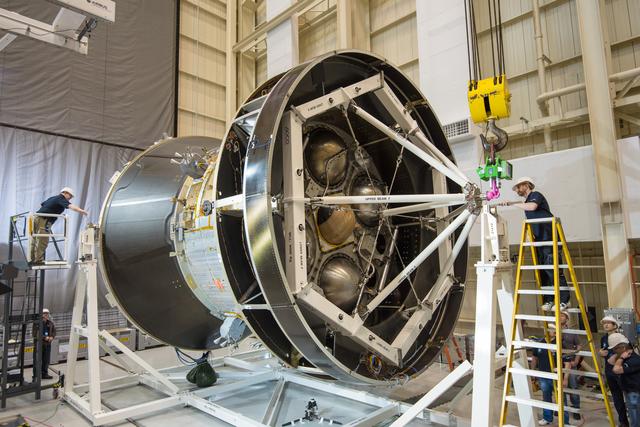 NASA image: Orion Test Hardware in Position for Solar Array Test