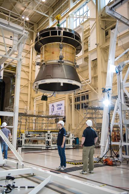 NASA image: Orion Test Hardware in Position for Solar Array Test