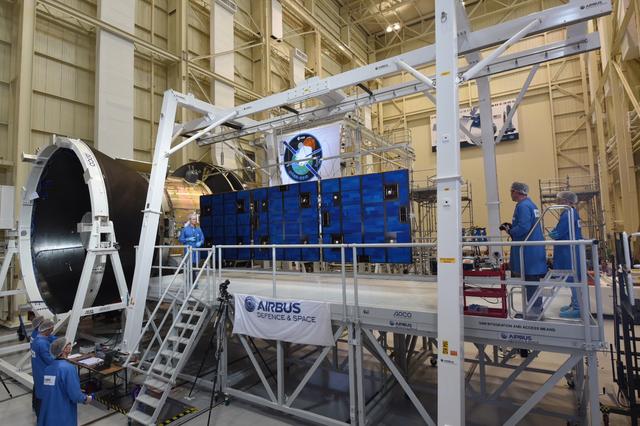 NASA image: Orion service module solar array wing deployed
