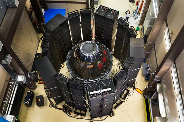NASA image: Orion Crew Module Direct Field Acoustic Test
