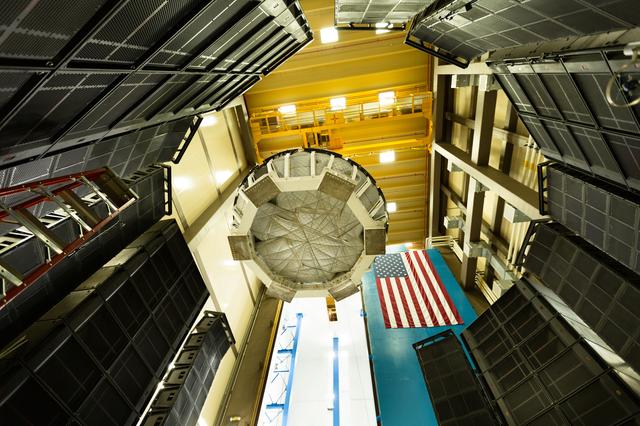 NASA image: Orion Crew Module Direct Field Acoustic Test