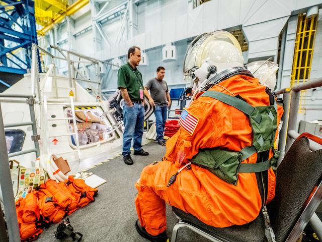 NASA image: Orion docking hatch evaluation