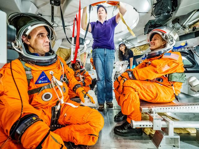 NASA image: Orion docking hatch evaluation