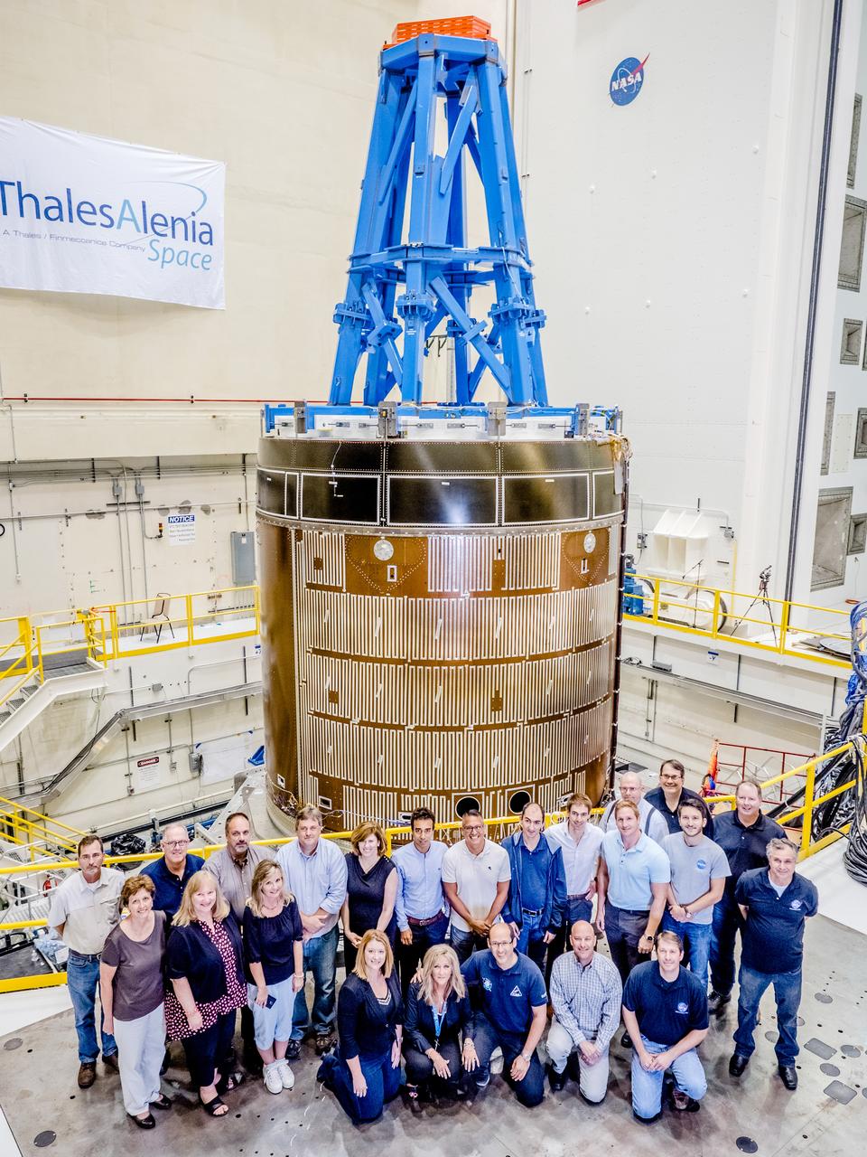 A successful test is completed of the European Structural Test Article (E-STA) partial tank vibration test (Y- axis at 80% power) performed on the Mechanical Vibration Facility (MVF) table at NASA Glenn’s Space Power Facility at Plum Brook Station, Sandusky, Ohio on Sept. 7, 2016 .Part of Batch images transfer from Flickr.