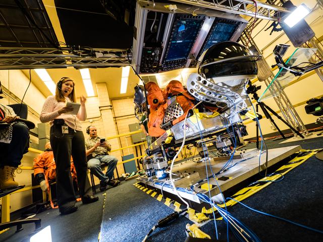 NASA image: NASA Simulates Orion Spacecraft Launch Conditions for Crew