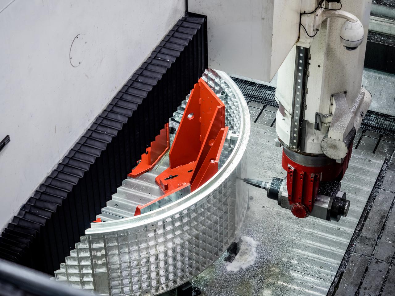 In Rockford, Illinois, Ingersoll Machine Tools builds parts for the Artemis II Orion crew module, shown here on April 13, 2017, which will carry humans beyond Earth orbit.