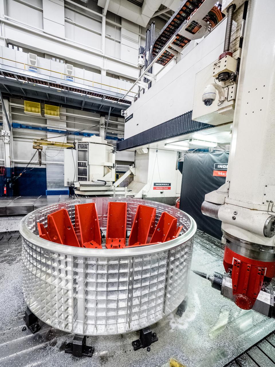 In Rockford, Illinois, Ingersoll Machine Tools builds parts for the Artemis II Orion crew module, shown here on April 13, 2017, which will carry humans beyond Earth orbit.