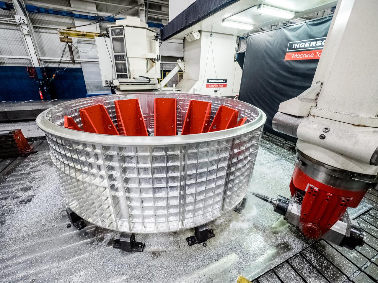In Rockford, Illinois, Ingersoll Machine Tools builds parts for the Artemis II Orion crew module, shown here on April 13, 2017, which will carry humans beyond Earth orbit.