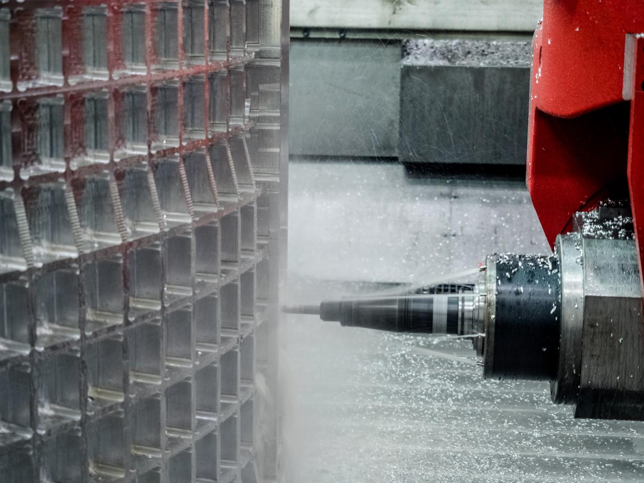 In Rockford, Illinois, Ingersoll Machine Tools builds parts for the Artemis II Orion crew module, shown here on April 13, 2017, which will carry humans beyond Earth orbit.