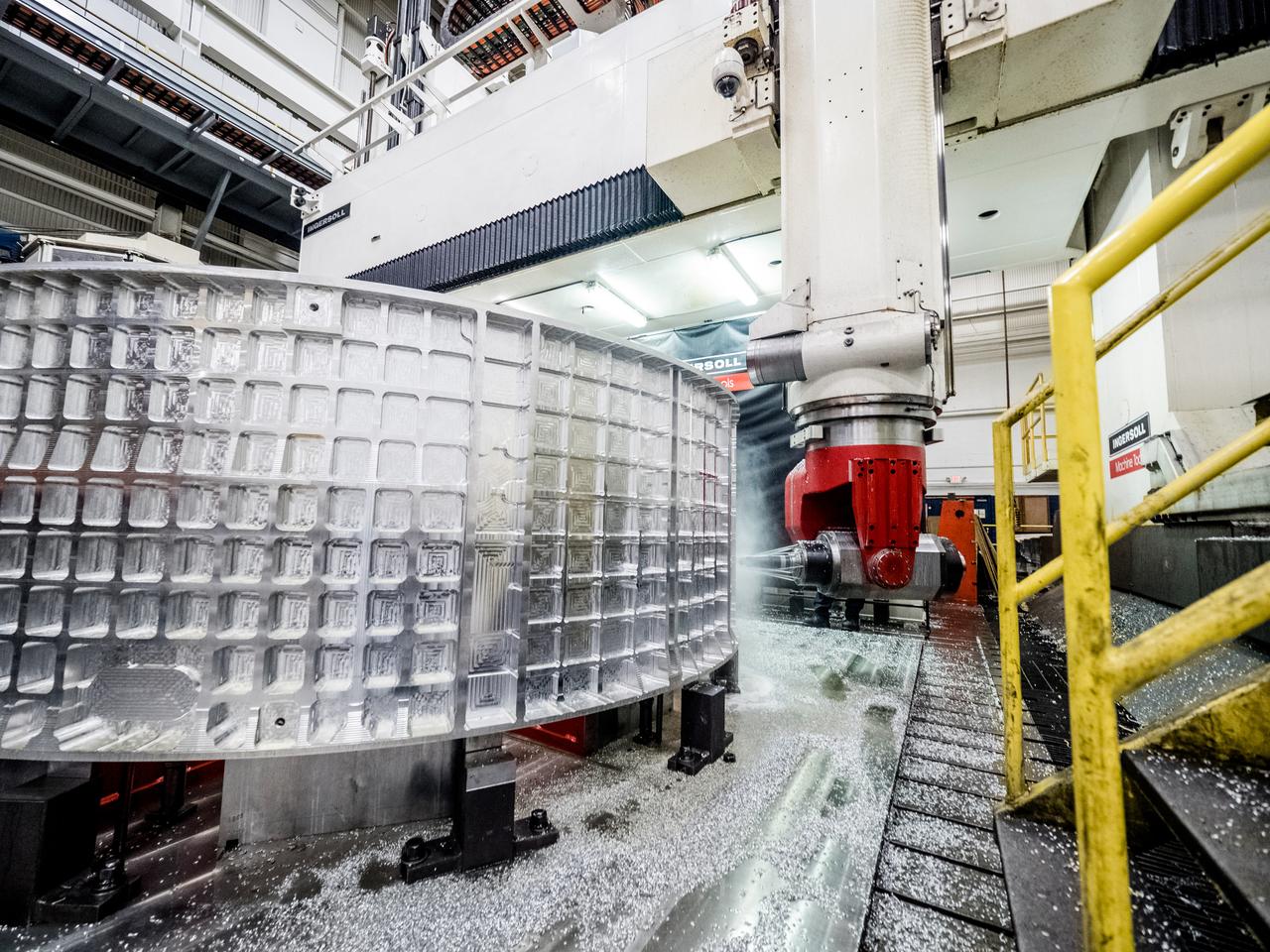 In Rockford, Illinois, Ingersoll Machine Tools builds parts for the Artemis II Orion crew module, shown here on April 13, 2017, which will carry humans beyond Earth orbit.