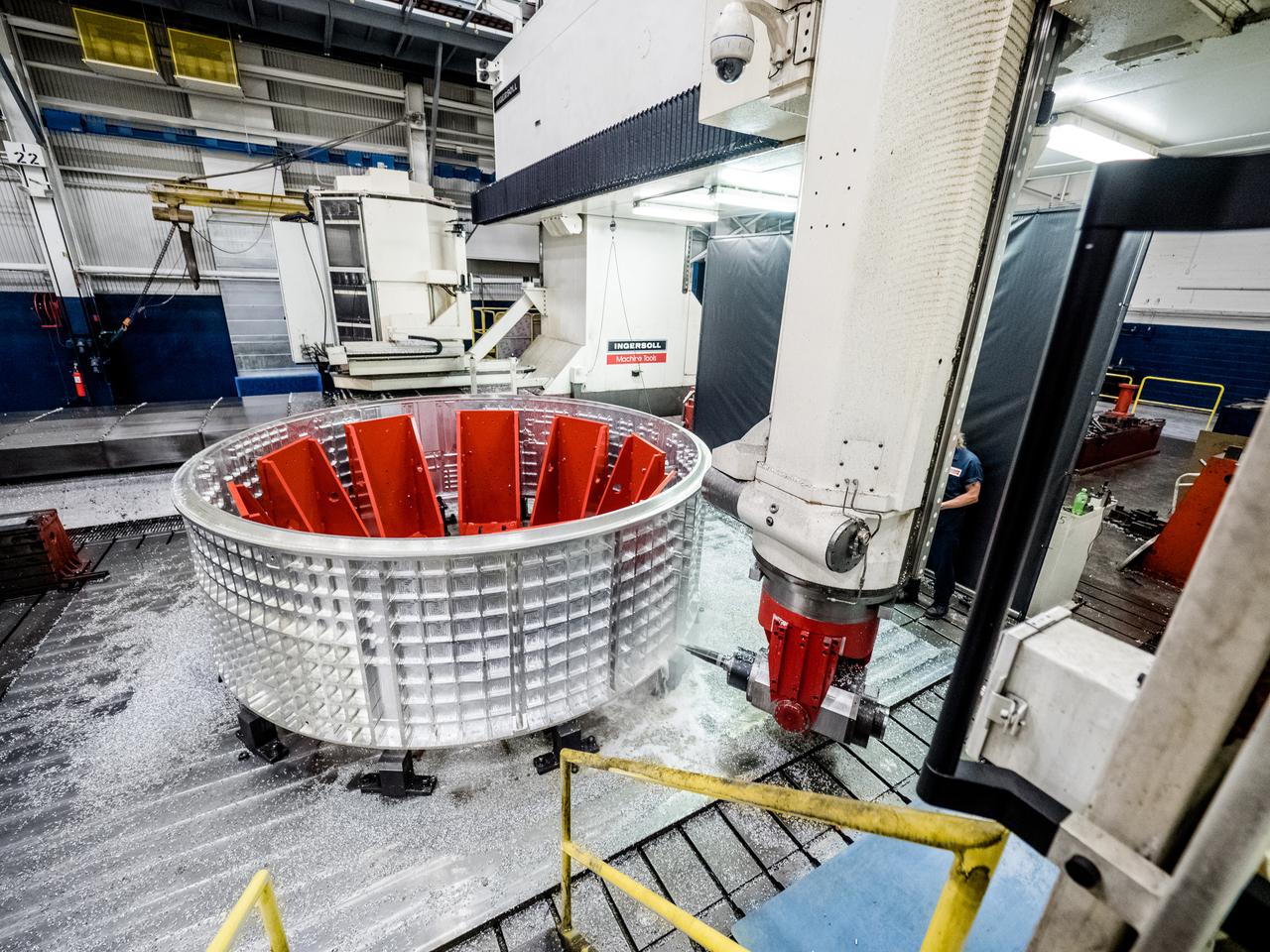 In Rockford, Illinois, Ingersoll Machine Tools builds parts for the Artemis II Orion crew module, shown here on April 13, 2017, which will carry humans beyond Earth orbit.