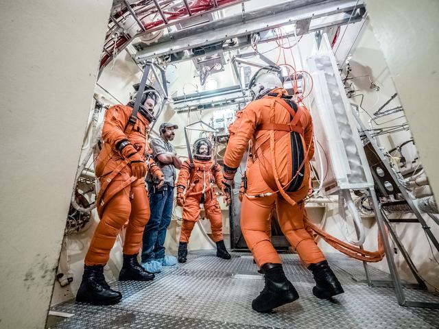 NASA image: Vacuum Pressure Integrated Suit Test