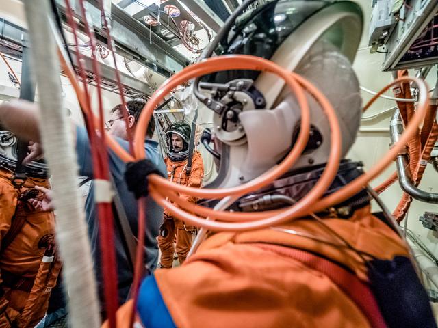 NASA image: Vacuum Pressure Integrated Suit Test