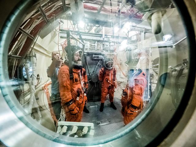 NASA image: Vacuum Pressure Integrated Suit Test