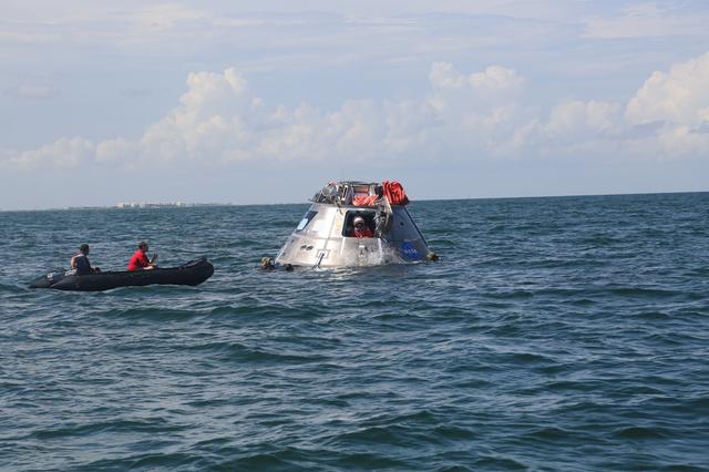 NASA image: Orion crew egress testing