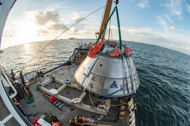 NASA image: Orion crew egress testing