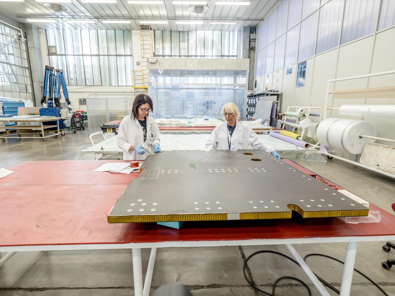 While engineers in Europe continue to outfit the Orion spacecraft’s service module for Artemis I in preparation for shipment to NASA’s Kennedy Space Center in Florida next year, work is already beginning on the service module that will power, propel, cool and provide air and water for the first crewed mission in the Orion spacecraft in the early 2020s. On Sept. 19, 2017, technicians at Thales Alenia in Turin, Italy, work on the primary structure of the European Service Module that will carry astronauts in Orion beyond the Moon during Artemis II. ESA (European Space Agency) and its contractors are providing Orion’s service module for its first two missions atop the Space Launch System rocket. NASA is leading the next steps in human space exploration and will send astronauts to the vicinity of the Moon to build and test the systems needed for challenging missions to deep space destinations including Mars. NASA is working with domestic and international partners to solve the great challenges of deep space exploration.