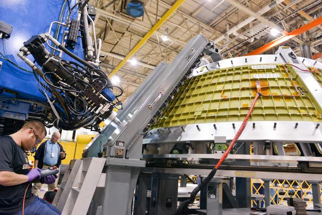NASA image: Orion Exploration Mission-2 Cone Weld